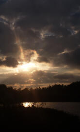 Dusk at the lake