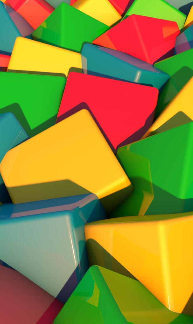 Multicolored cubes