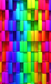 3d colorful cubes