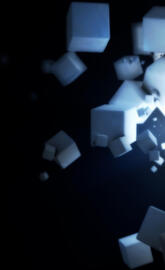 White 3D Cubes