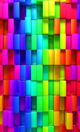 3d colorful cubes