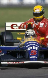 Senna take taxi Mansel