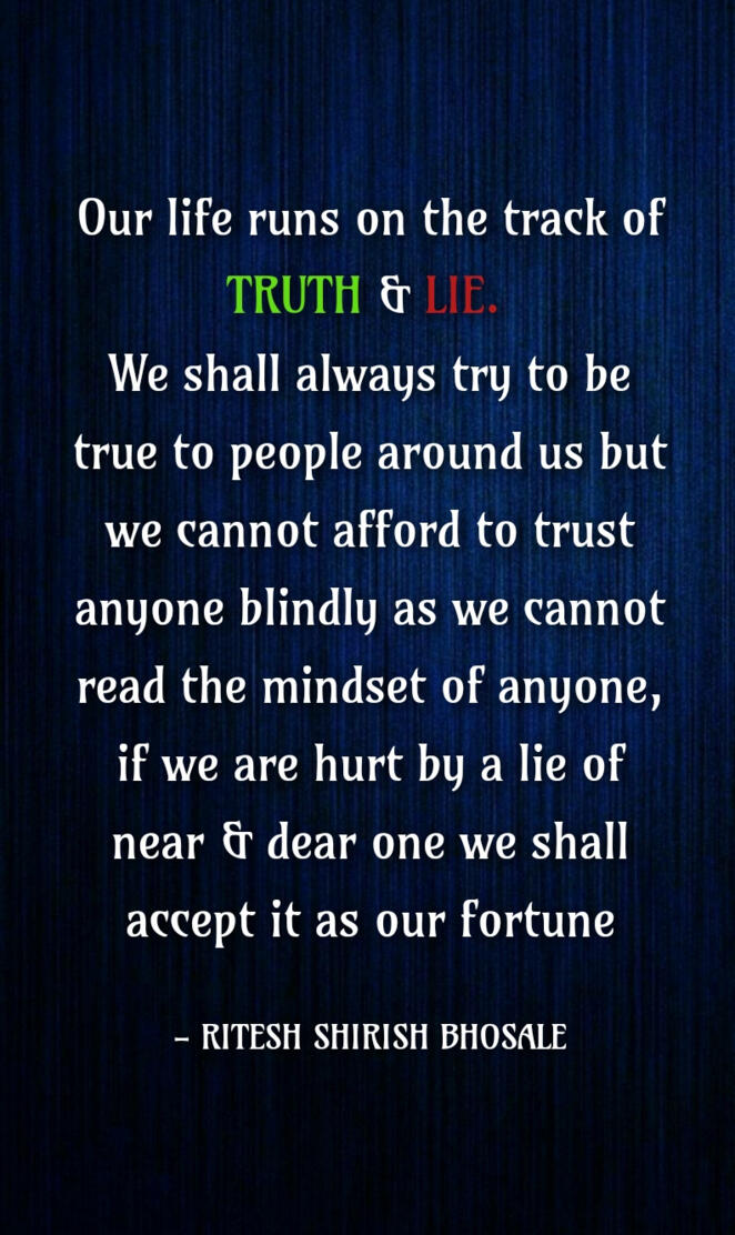 TRUTH AND LIE