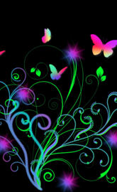 Neon butterfly bush bg