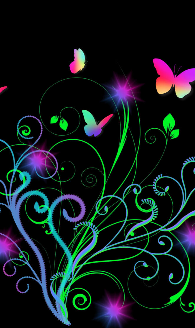 Neon butterfly bush bg