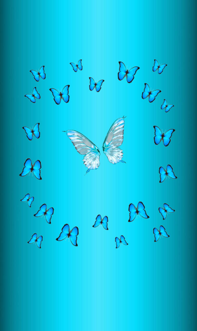 Circle of butterflies
