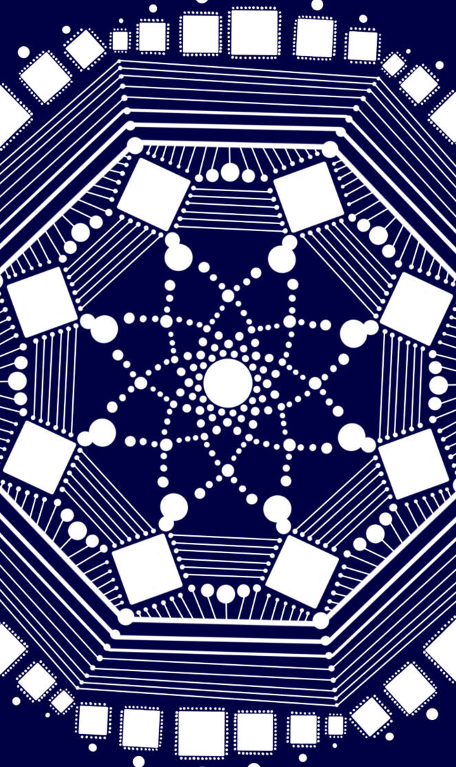 Glistening snowflake