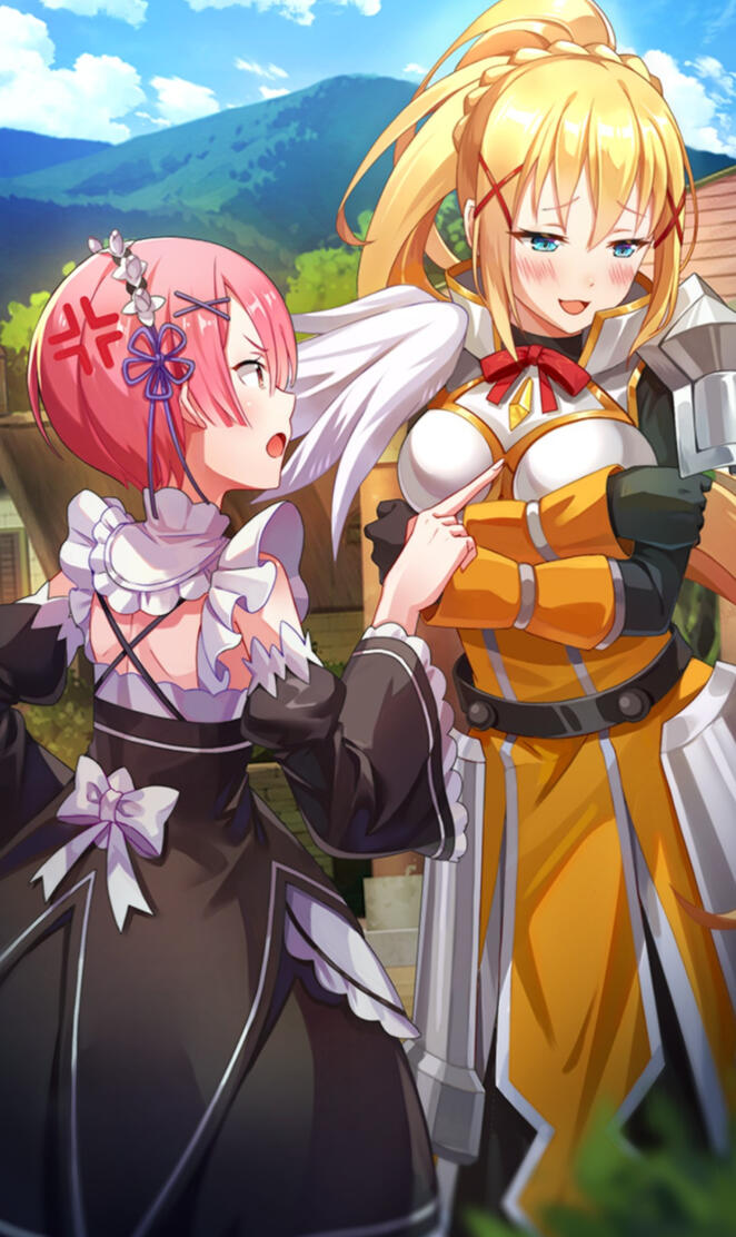 Re zero Ram y Darkness