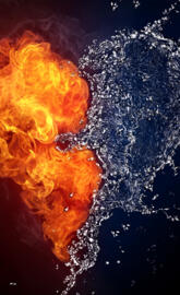 Water and Fire Heart