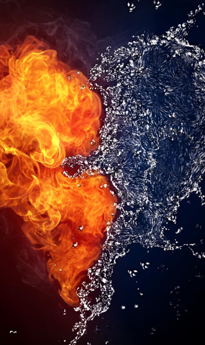 Water and Fire Heart