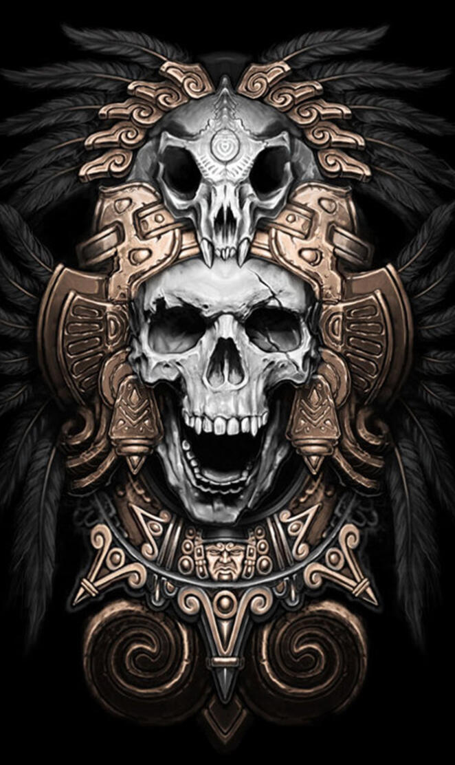 Skull Aztec