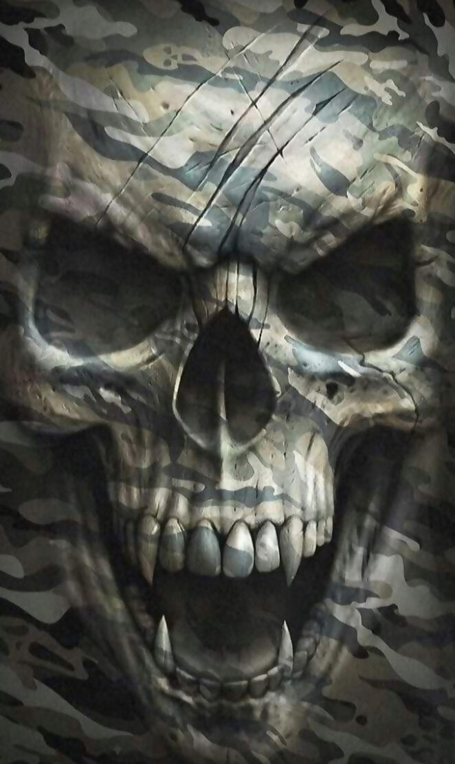 Camo skull