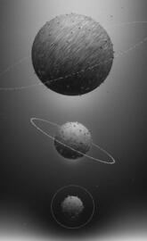 Monochrome planets.