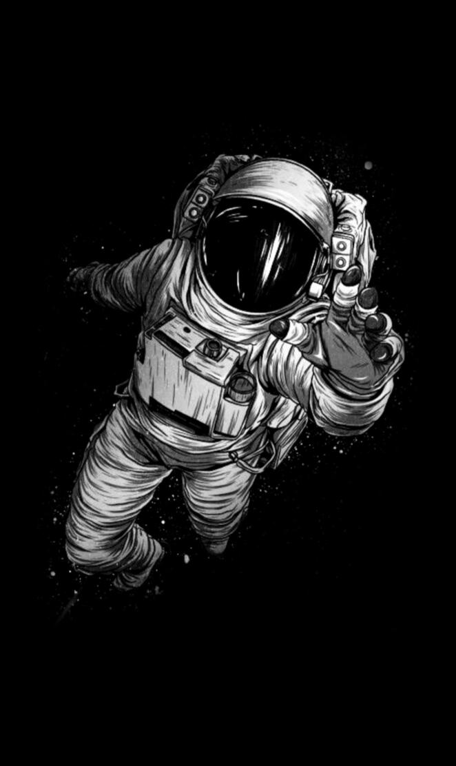 Astronaut in black