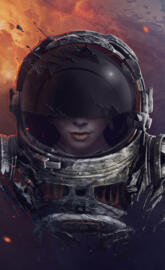 Girl astronaut