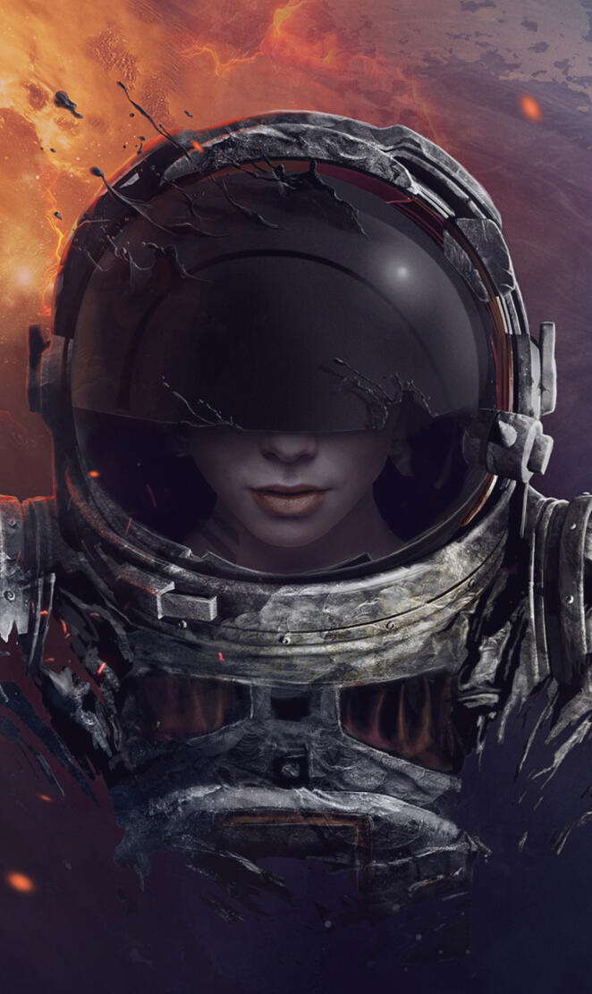Girl astronaut