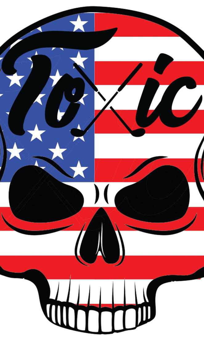 Toxic golf rwb skull