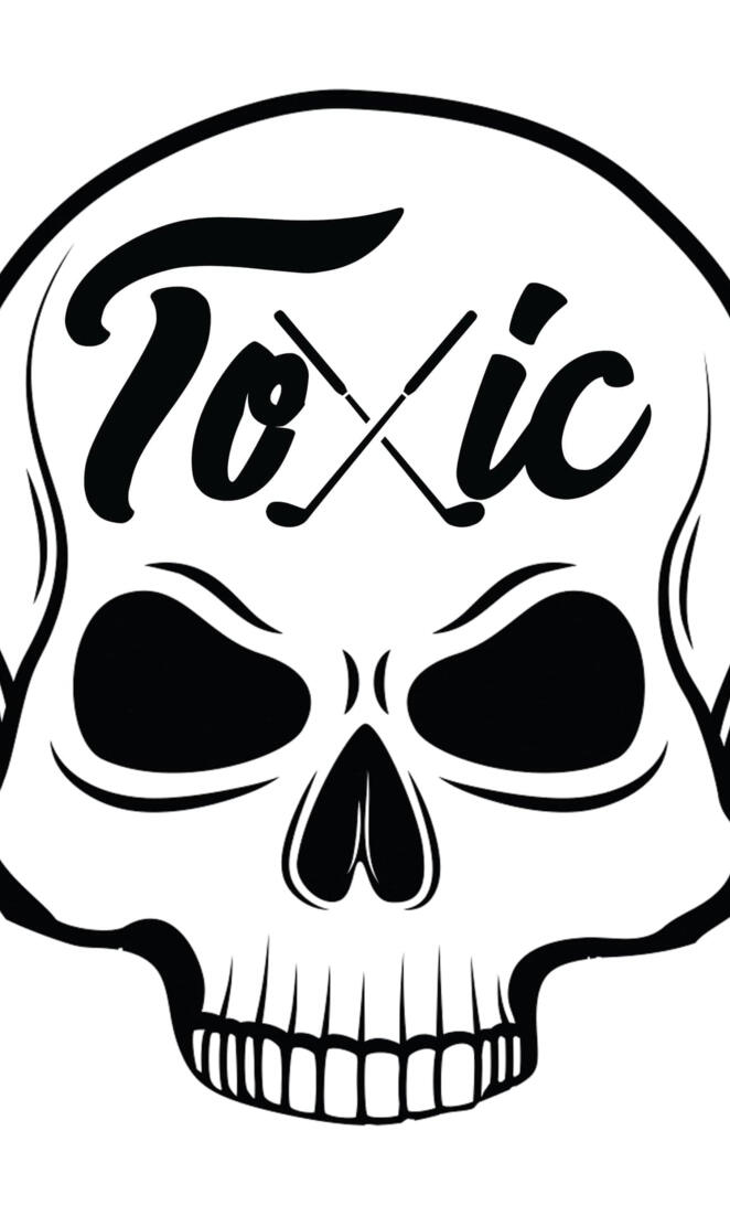 Toxic golf skull