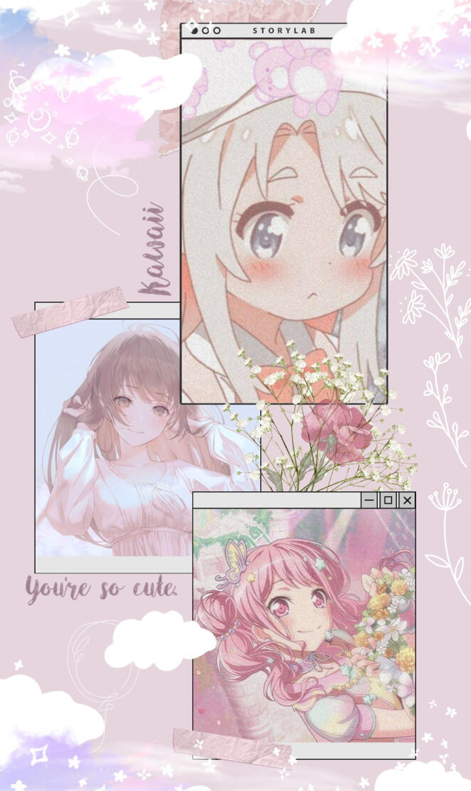 Pink Anime Wallpaper