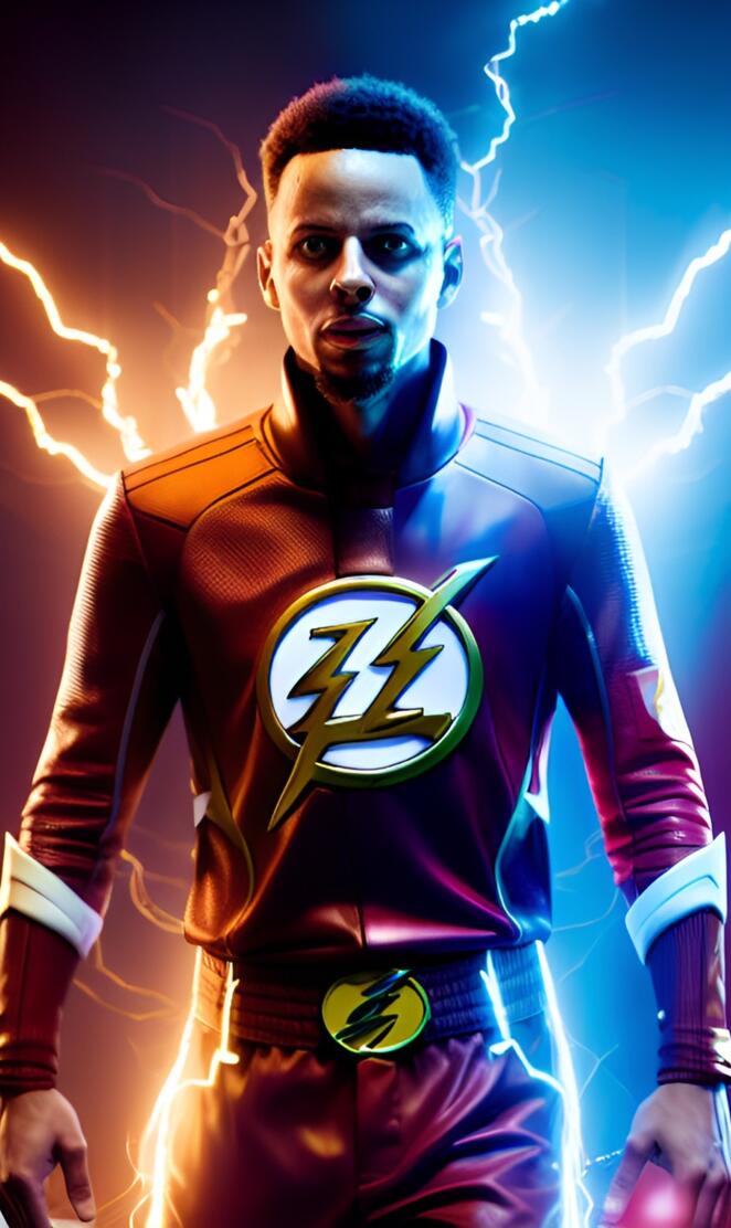 Steph Curry the flash