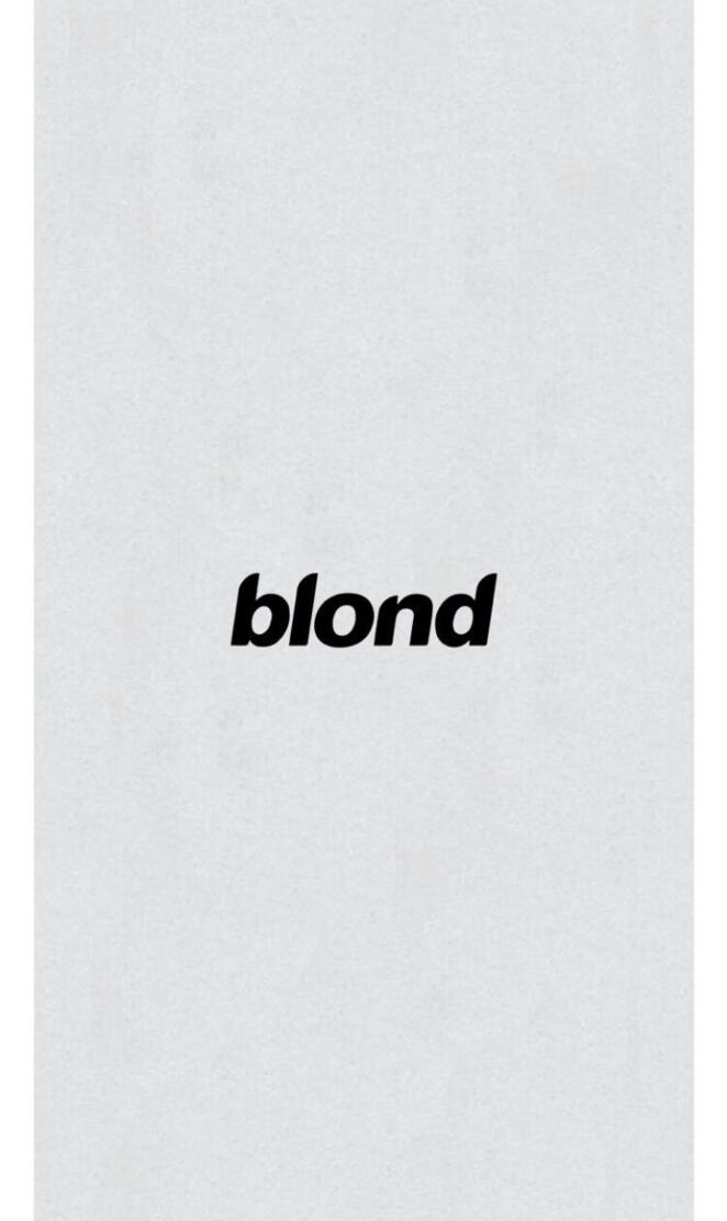 Blond Frank Ocean