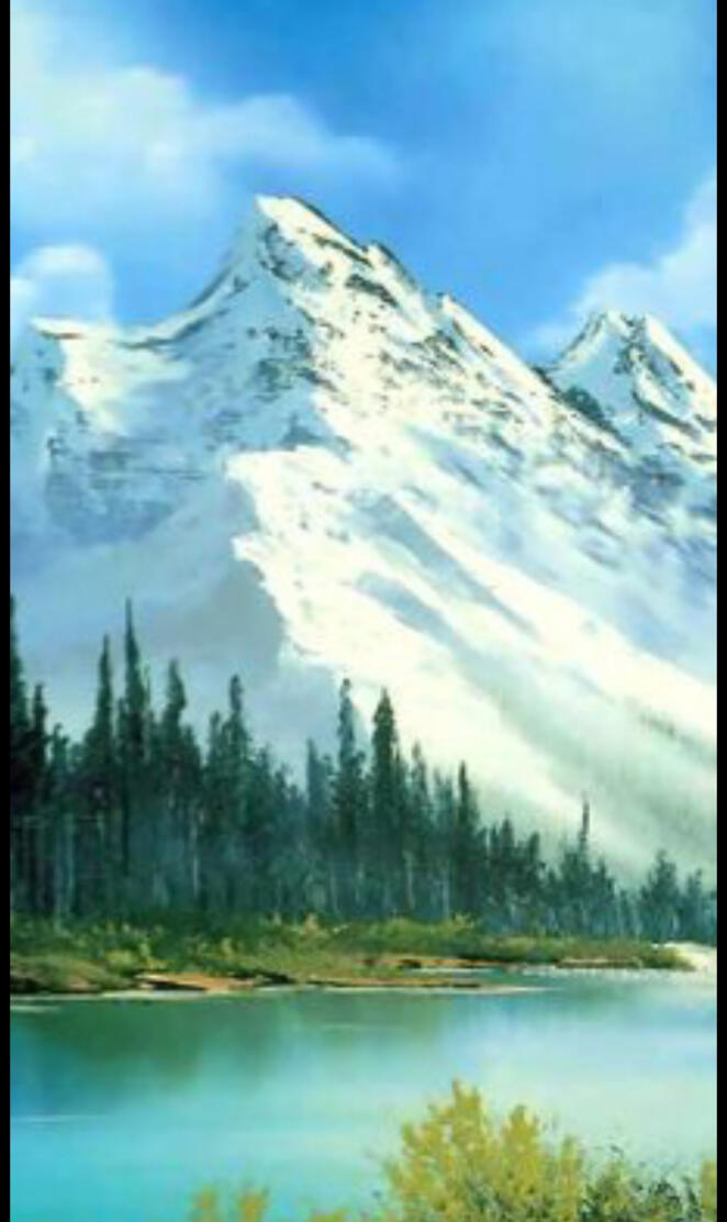 Bob ross painting