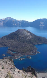 Crater lake valcano