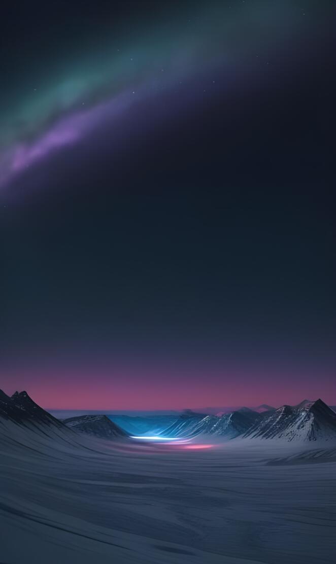 epic arctic nightsky