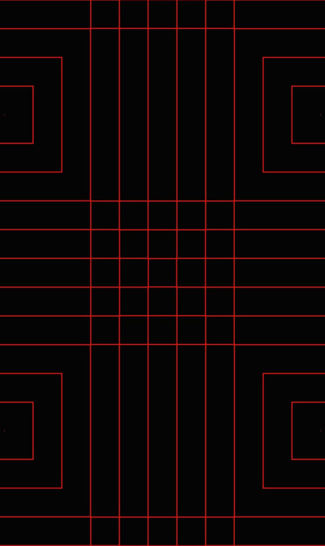 Black with Red Lines