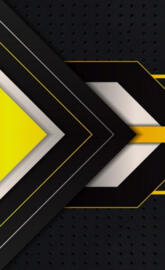 Black yellow arrow 3d