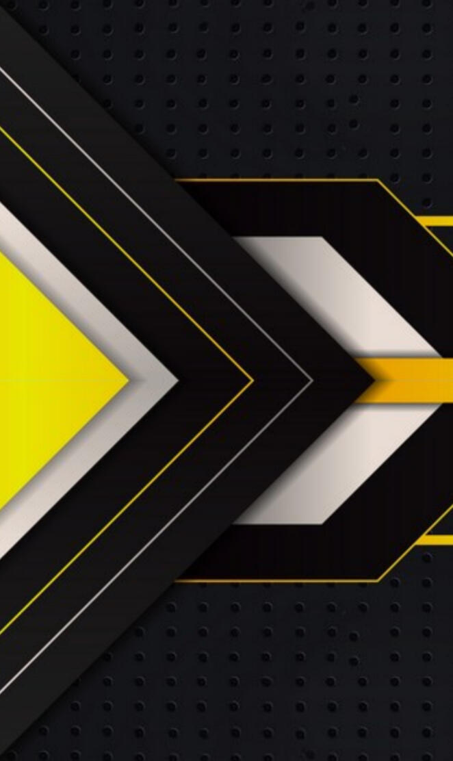 Black yellow arrow 3d