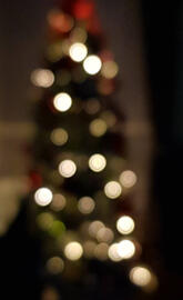 Bokeh Christmas tree