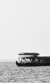 Monochrome houseboat