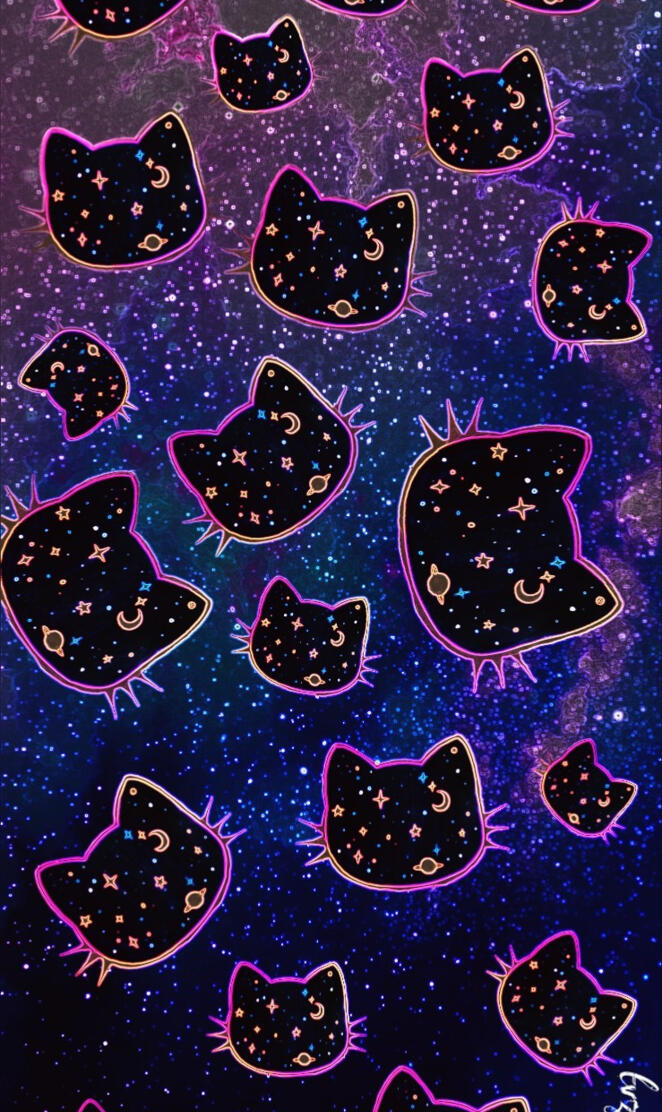 Cat Space Lockscreen