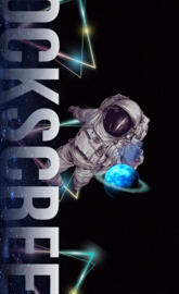 Space Lockscreen Blue