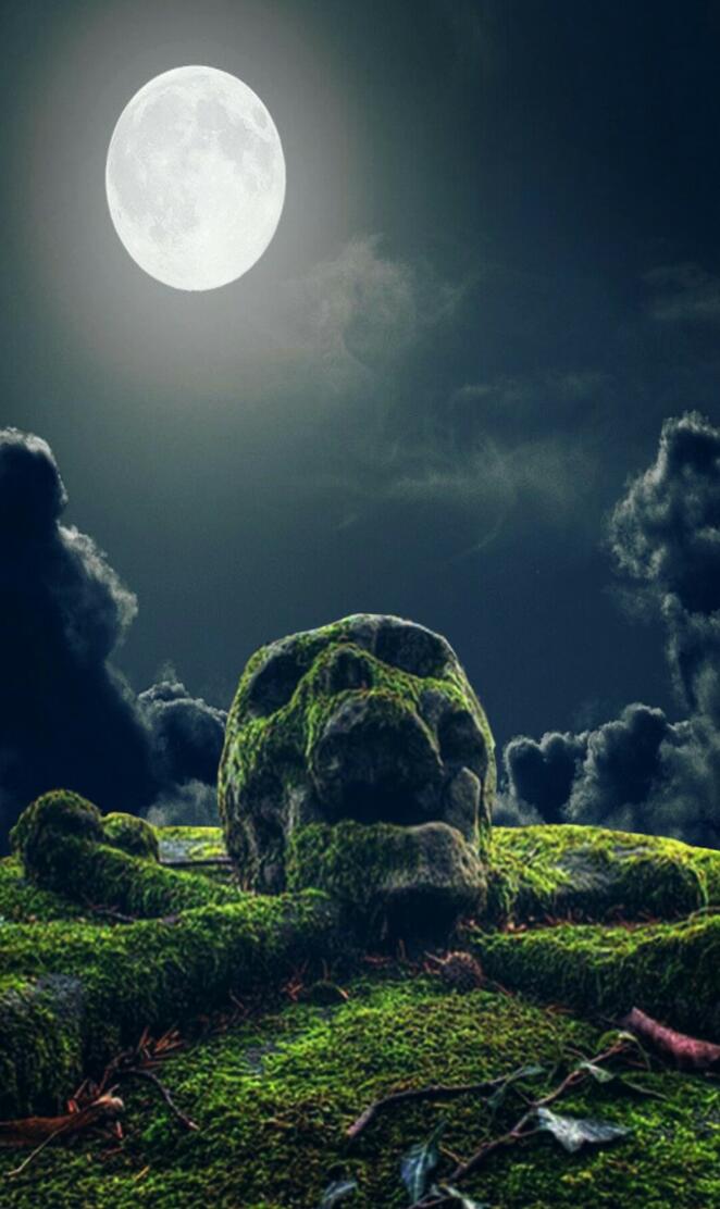 Skull rock night
