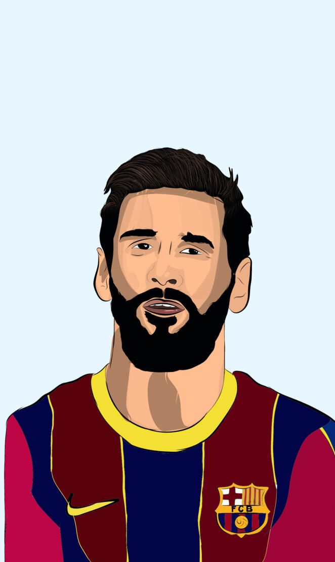 Messi vector art