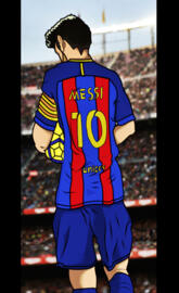 vector de messi