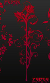 Red Abstract Flowers