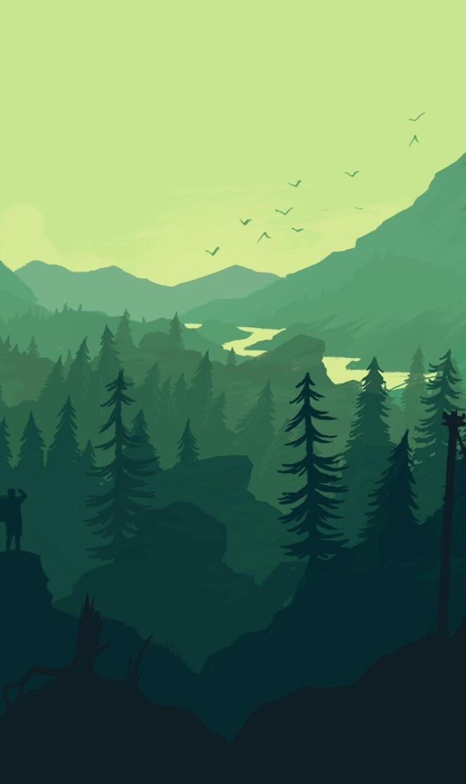 Floresta minimalista