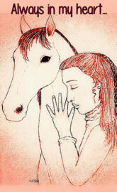 LOVE Horse Girl art
