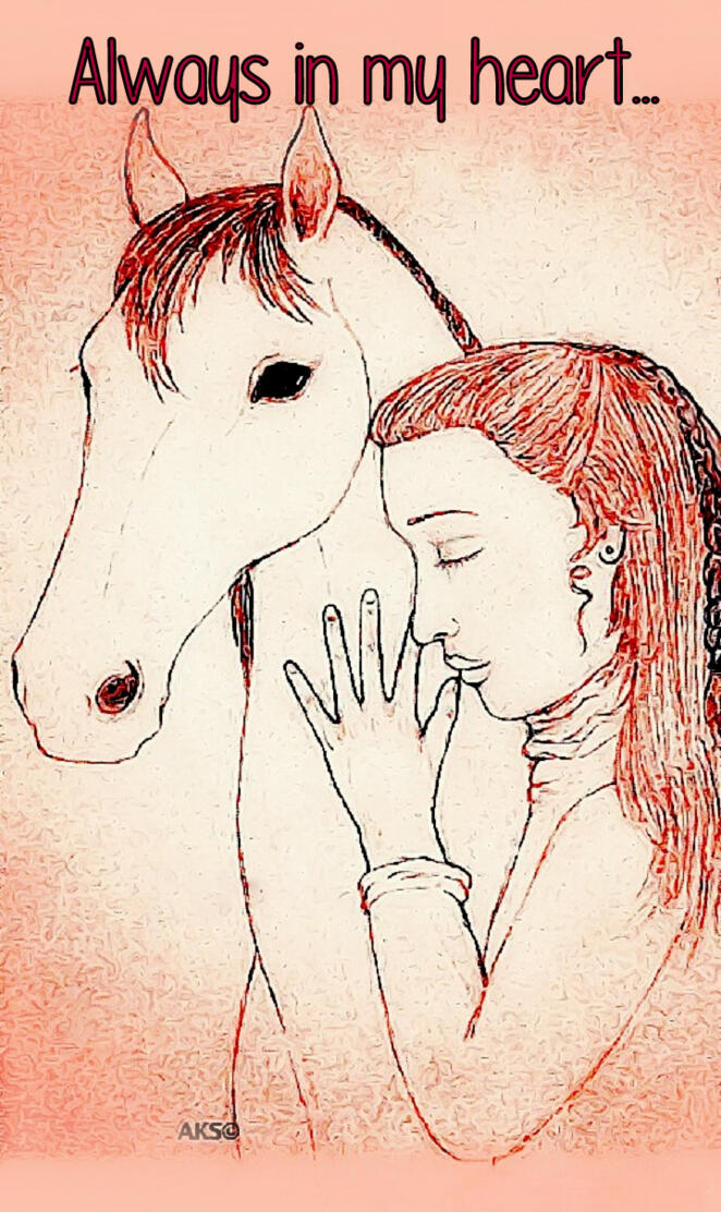 LOVE Horse Girl art