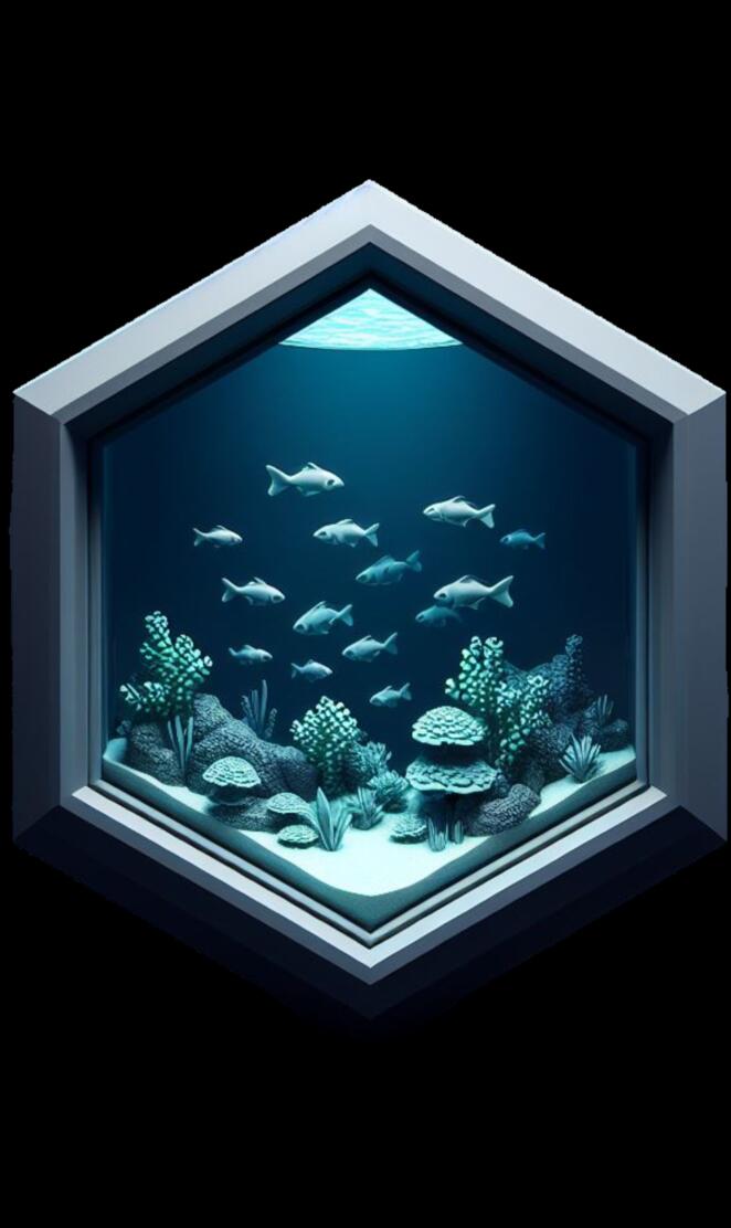 Aquarium Octagon Art