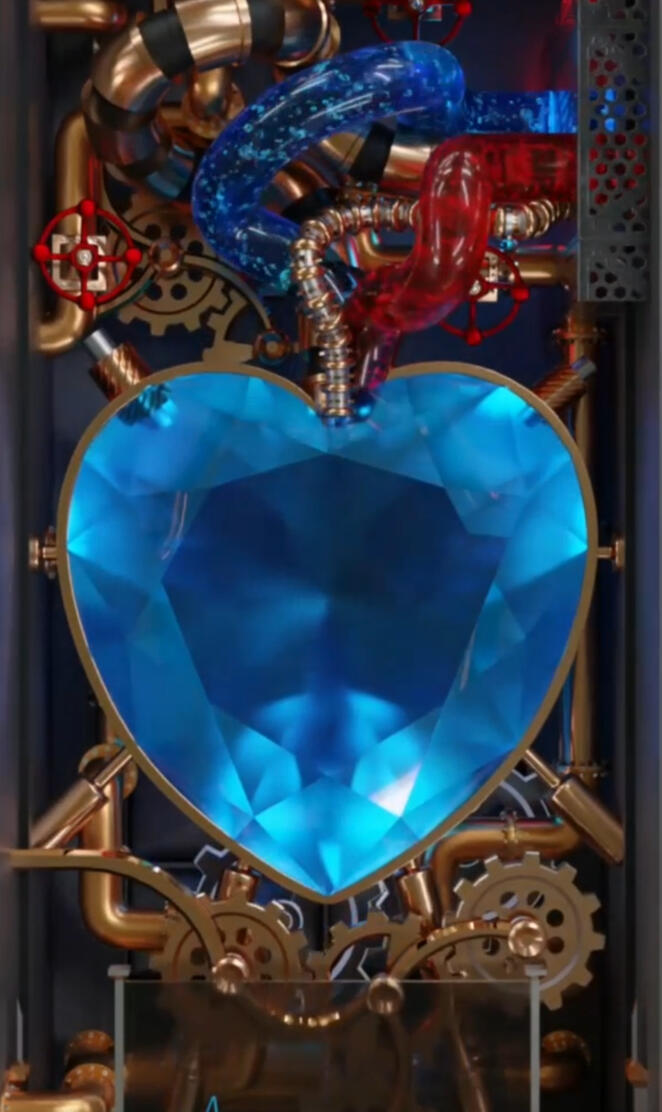 Blue diamond hart 2