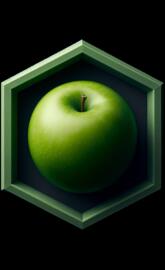 Single Green Apple Art