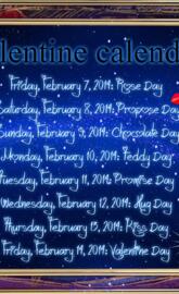 Valentine calender