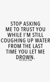 I trusted u