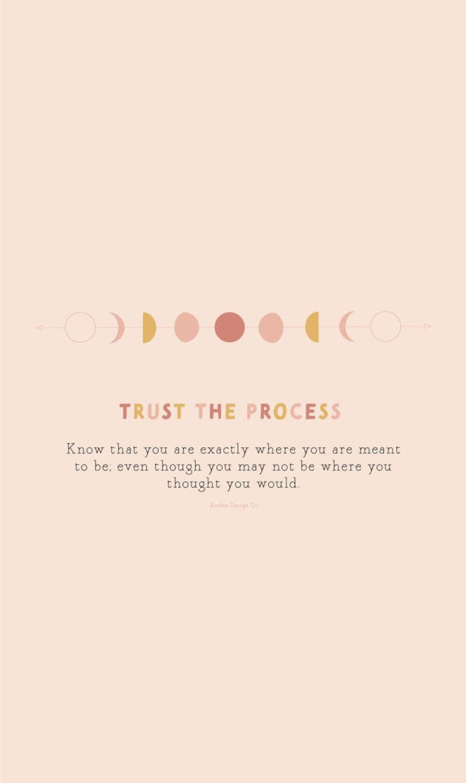 Trust the process
