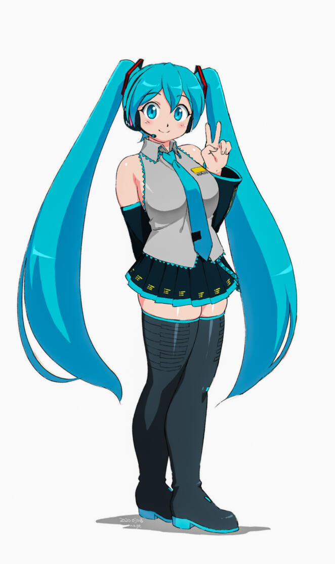 Hatsune Miku Sonrie
