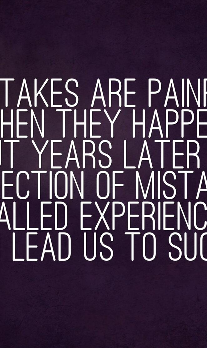 mistakes